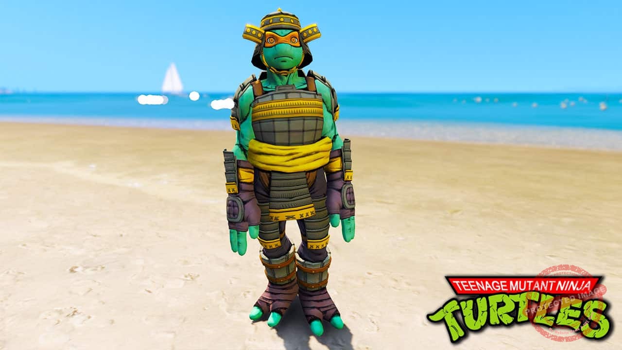 GTA 5 Mods TMNT Michelangelo Samurai