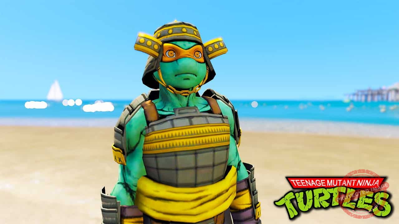 GTA 5 Mods TMNT Michelangelo Samurai