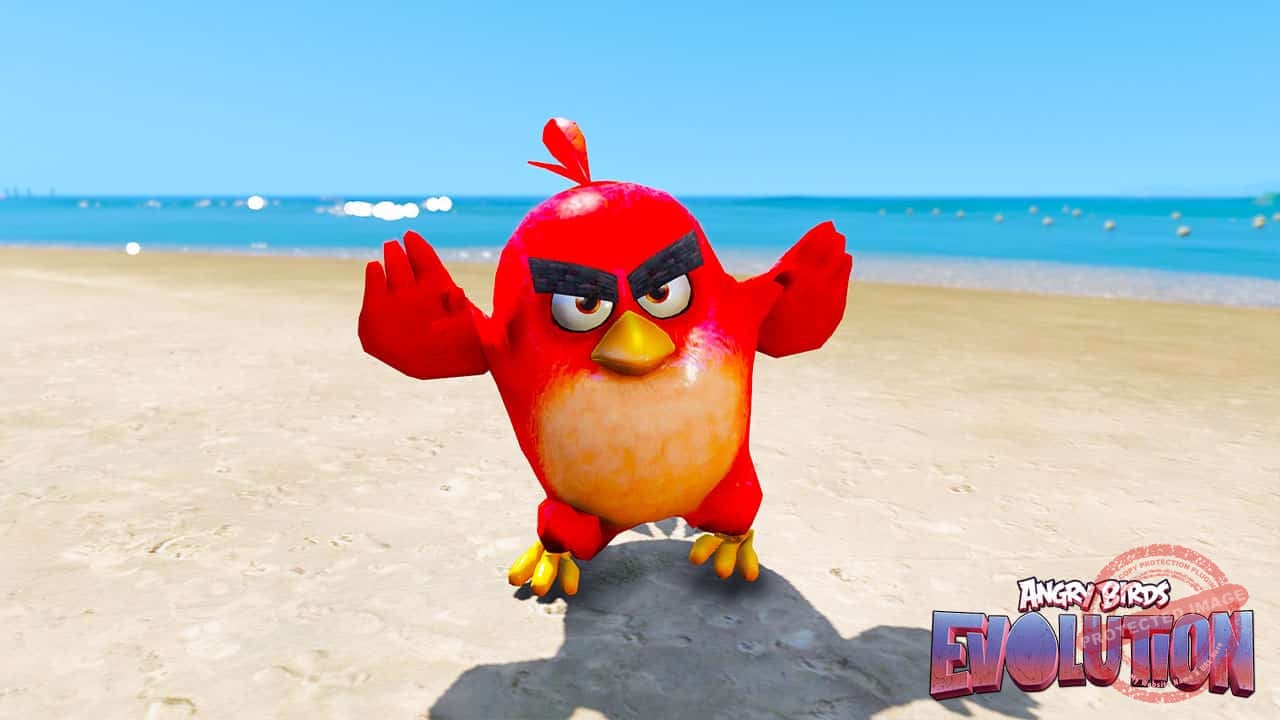 GTA 5 Mods Angry Bird Revolution Red