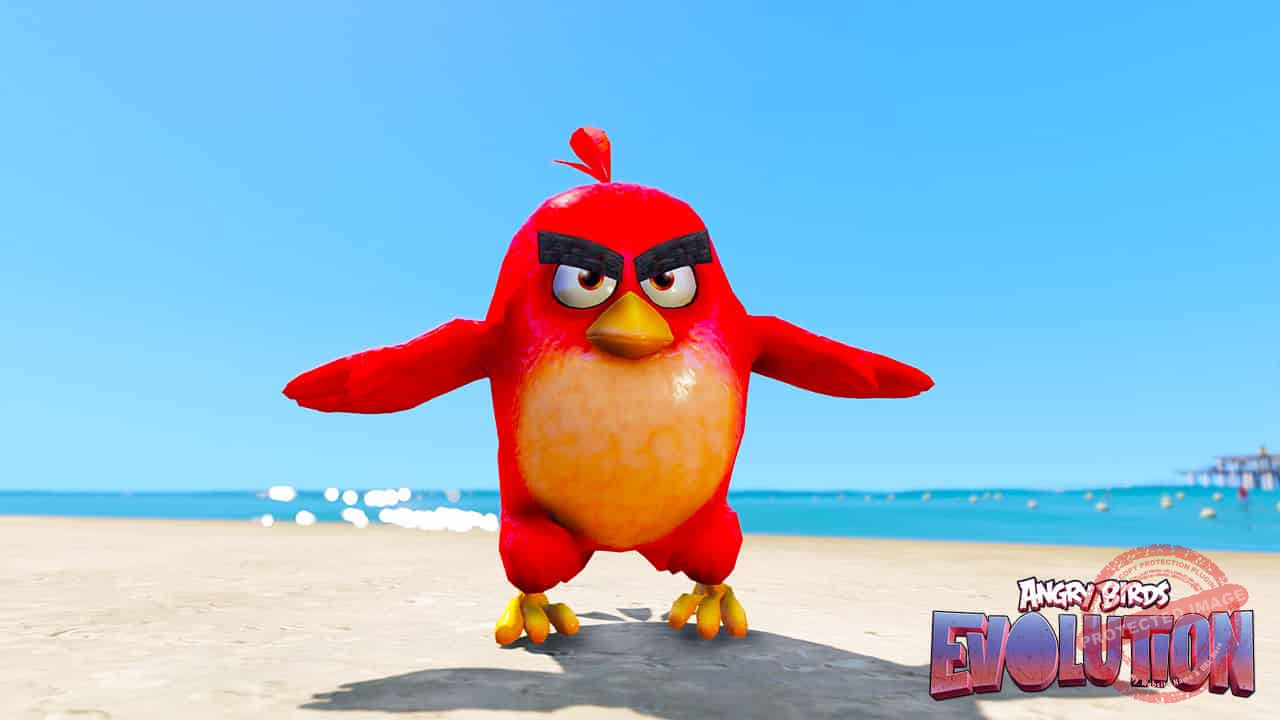 GTA 5 Mods Angry Bird Revolution Red