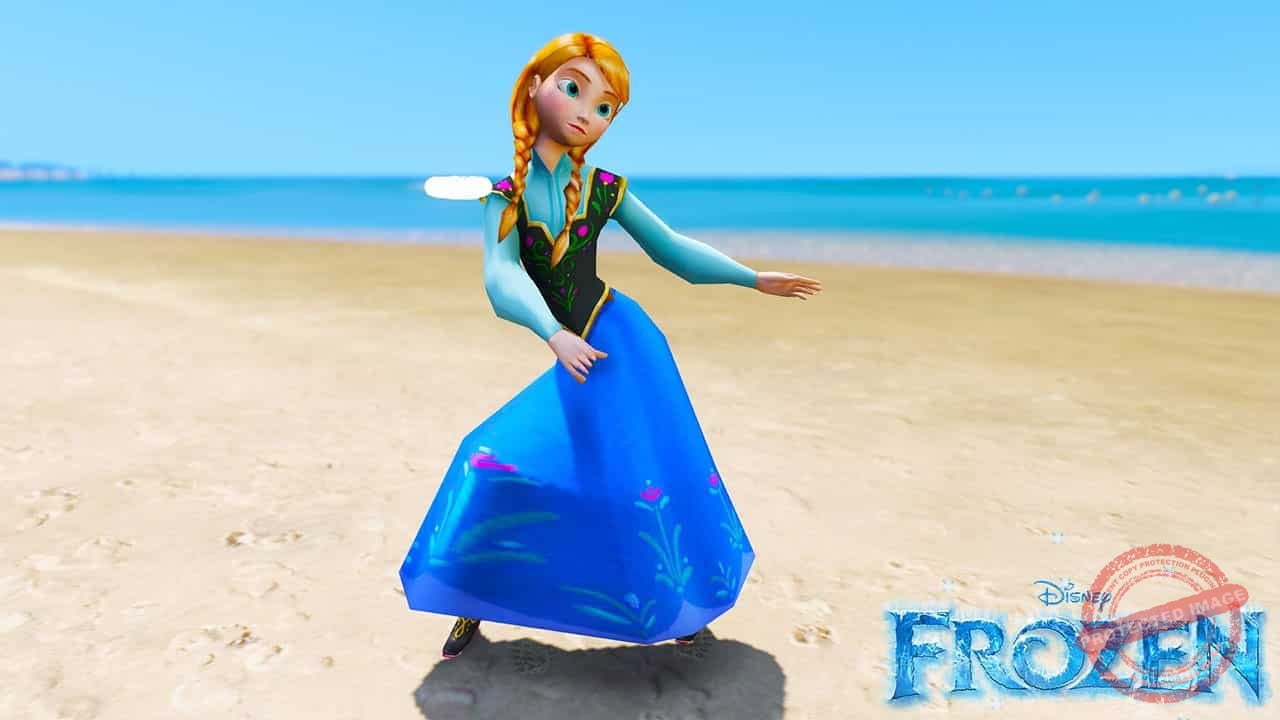 GTA 5 Mods Anna in Disney Frozen