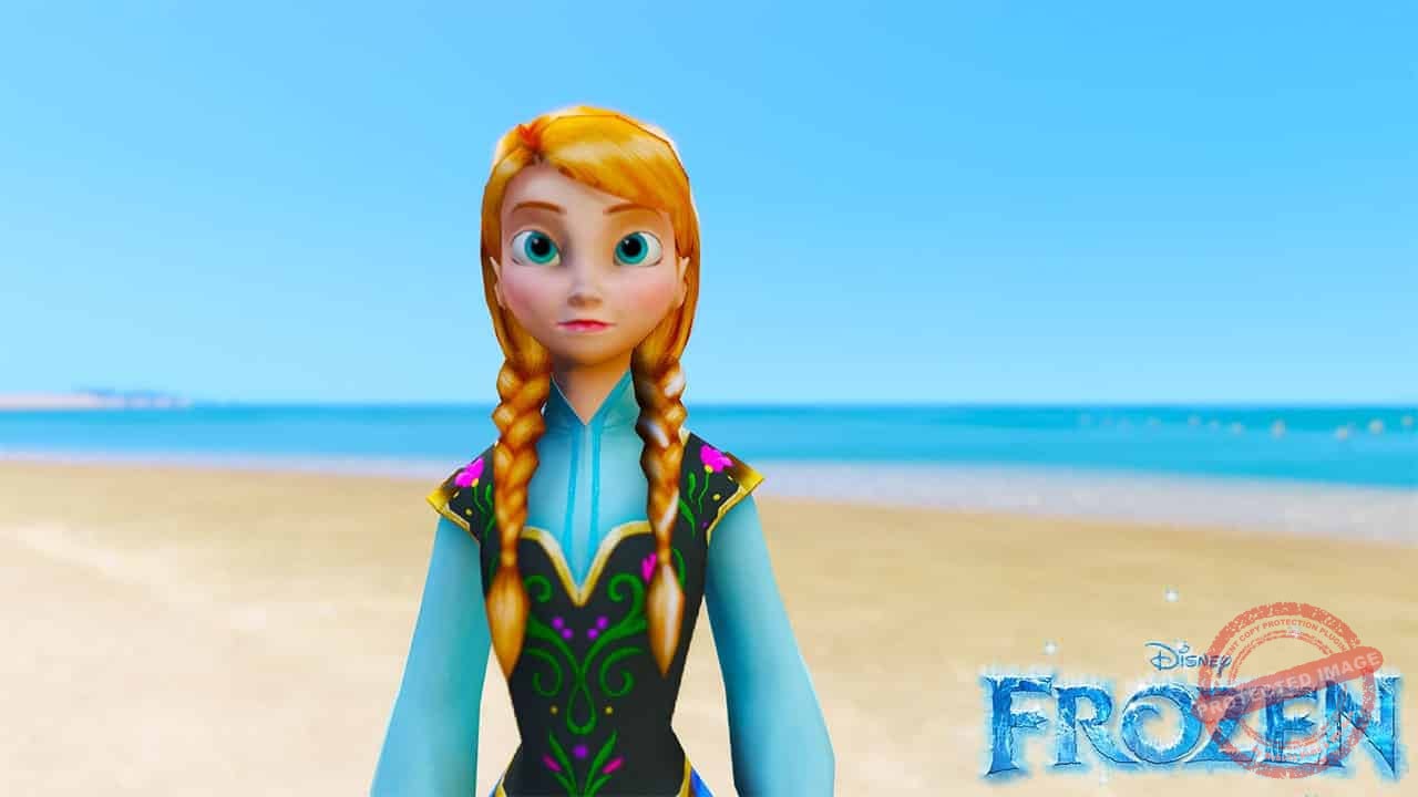 GTA 5 Mods Anna in Disney Frozen