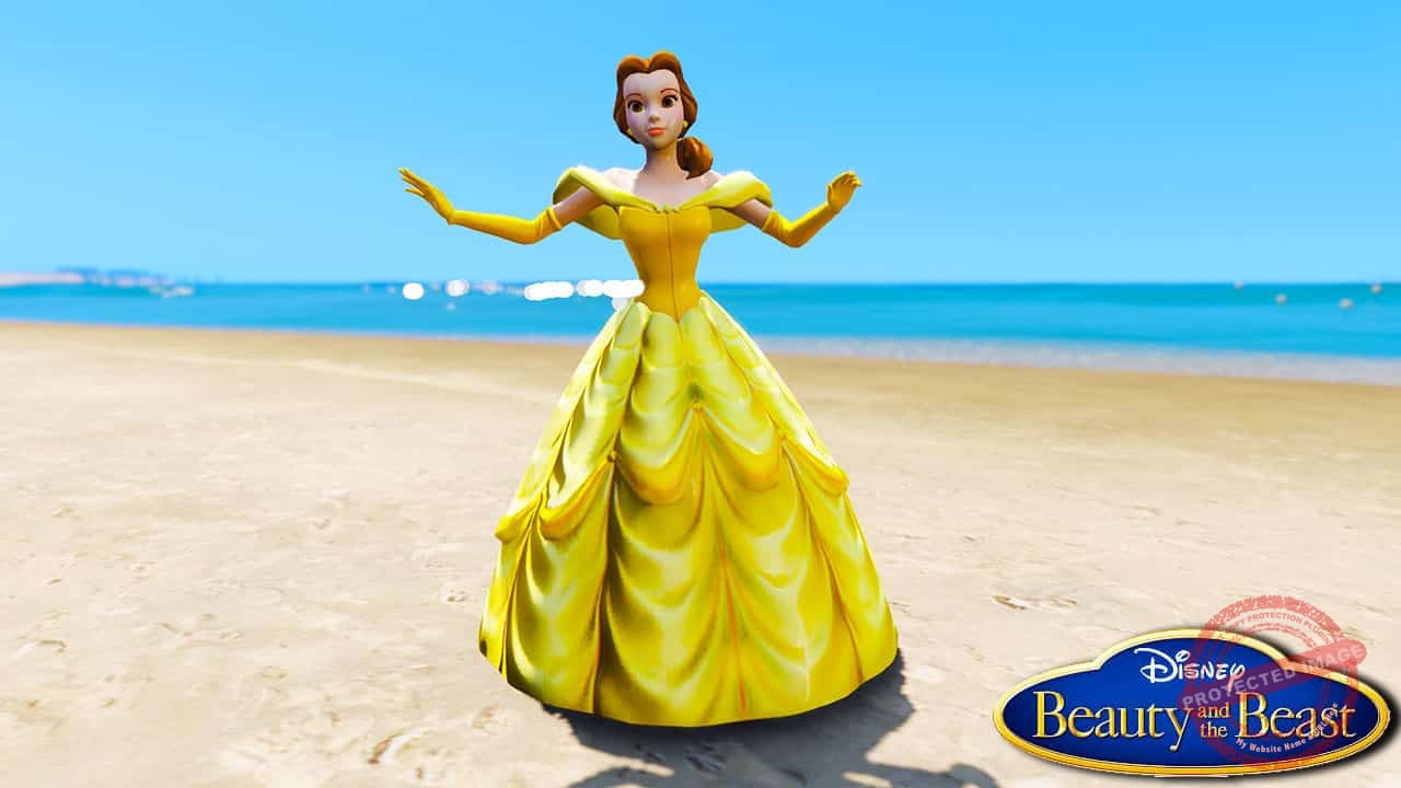 GTA 5 Mods Belle in Beauty and the Beast