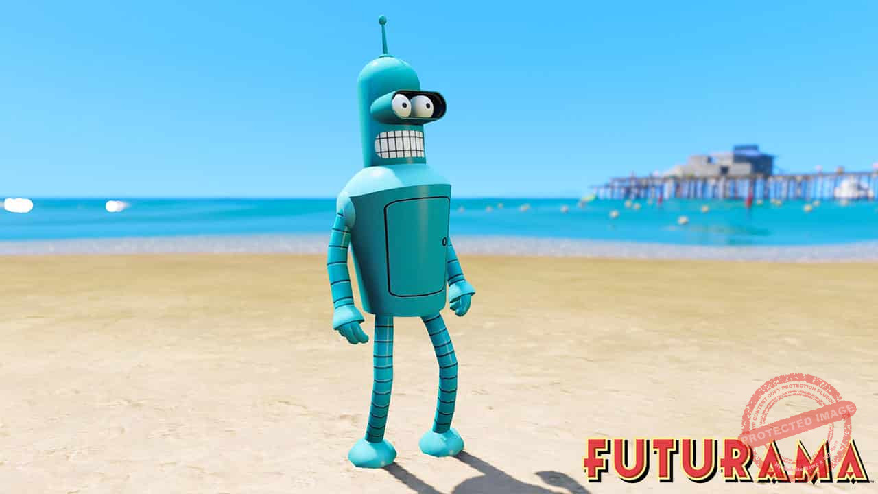 GTA 5 Mods Bender in Futurama