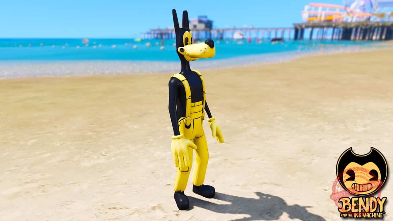 GTA 5 Mods Boris in Bendy and the Ink machine