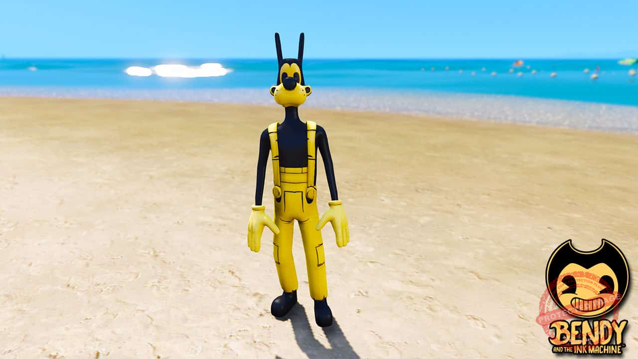 GTA 5 Mods Boris in Bendy and the Ink machine