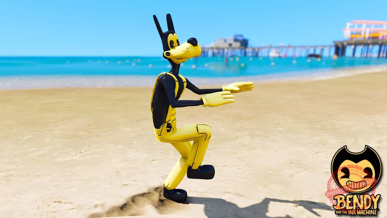 GTA 5 Mods Boris in Bendy and the Ink machine