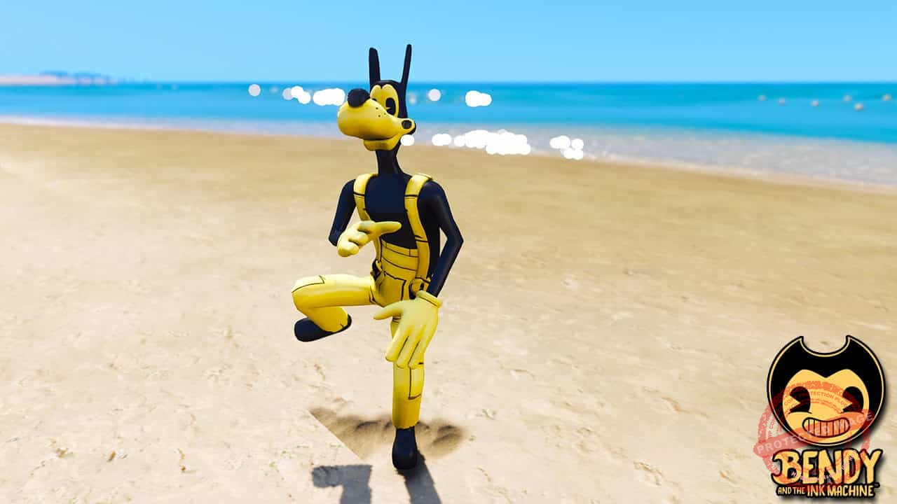 GTA 5 Mods Boris in Bendy and the Ink machine