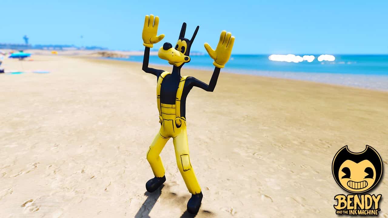 GTA 5 Mods Boris in Bendy and the Ink machine