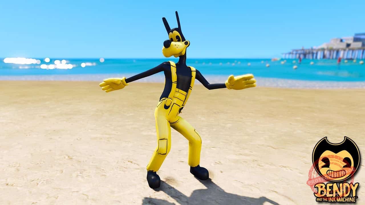 GTA 5 Mods Boris in Bendy and the Ink machine