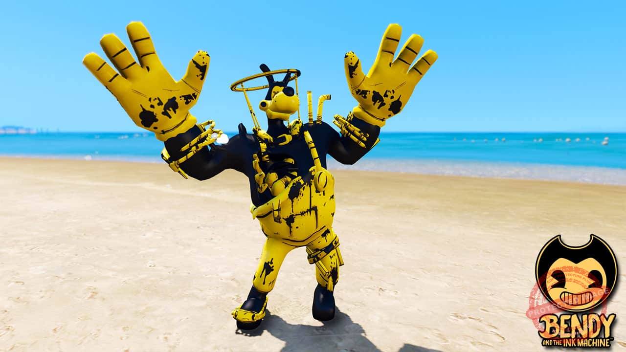 GTA 5 Mods Brute Boris in Bendy and the Ink machine