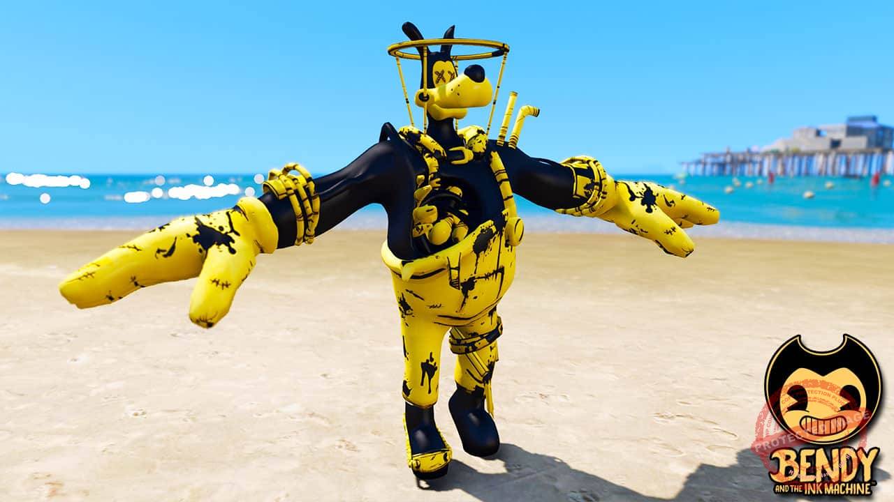 GTA 5 Mods Brute Boris in Bendy and the Ink machine