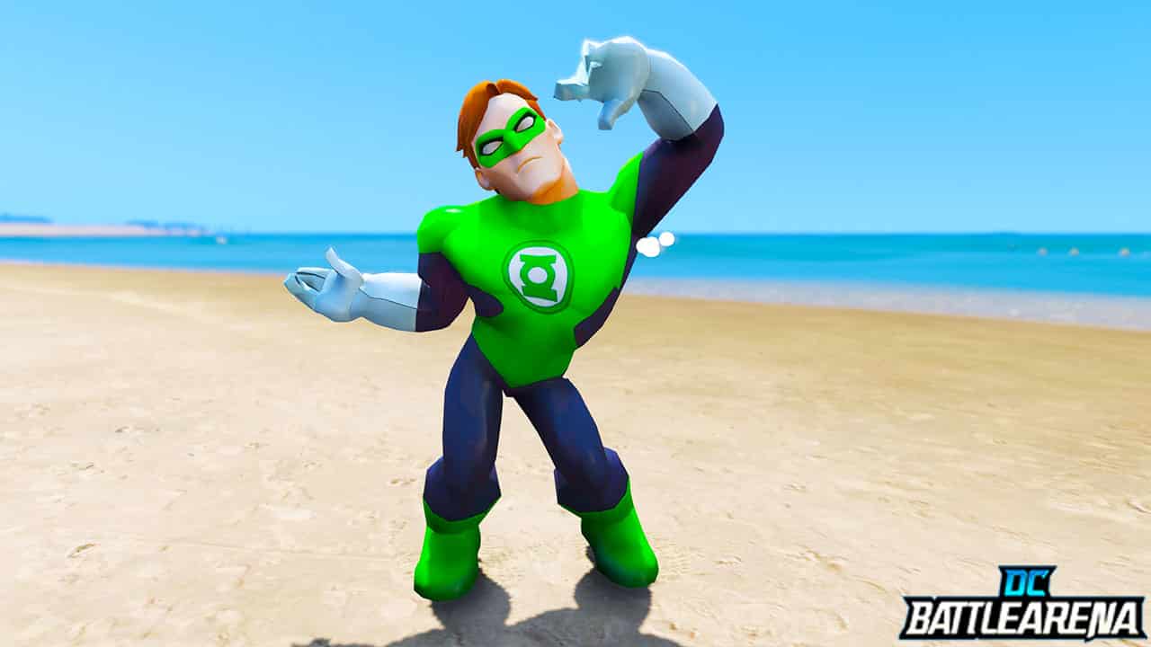 GTA 5 Mods Green Lantern in DC Battle Arena