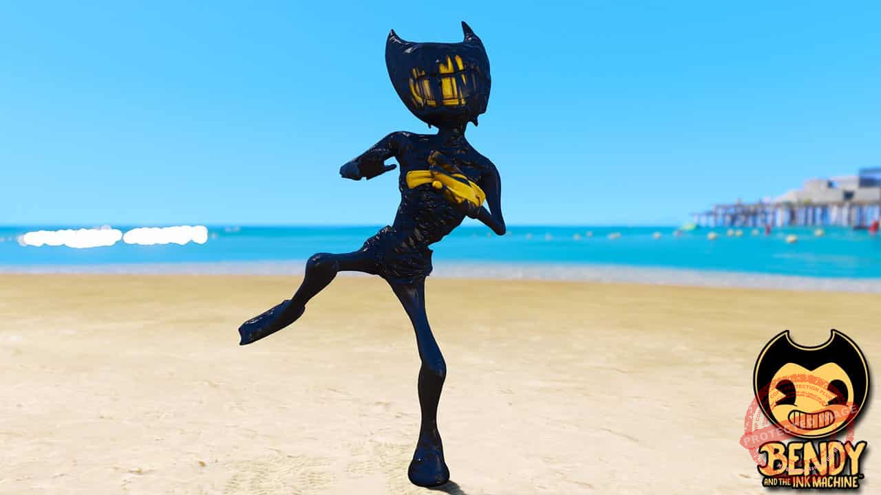 GTA 5 Mods Ink Demon in Bendy and the Ink machine