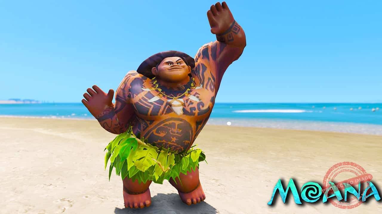 GTA 5 Mods Maui in Moana
