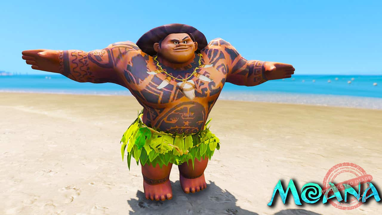 GTA 5 Mods Maui in Moana