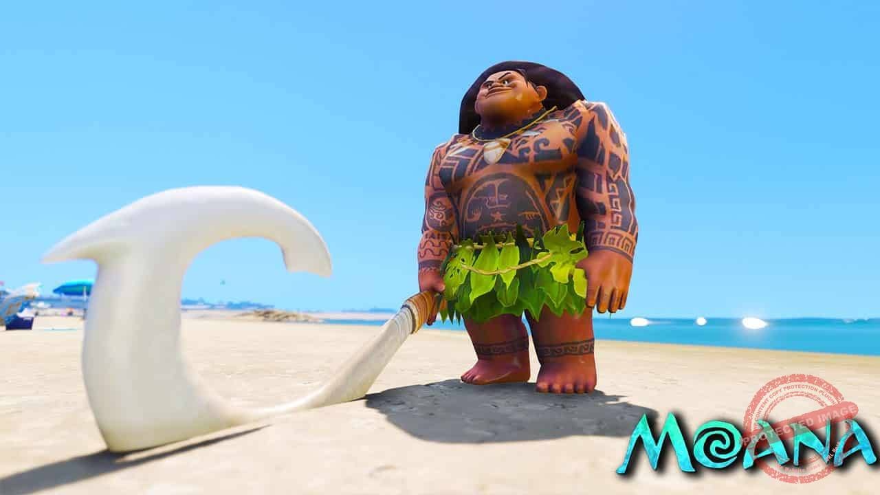 GTA 5 Mods Maui in Moana