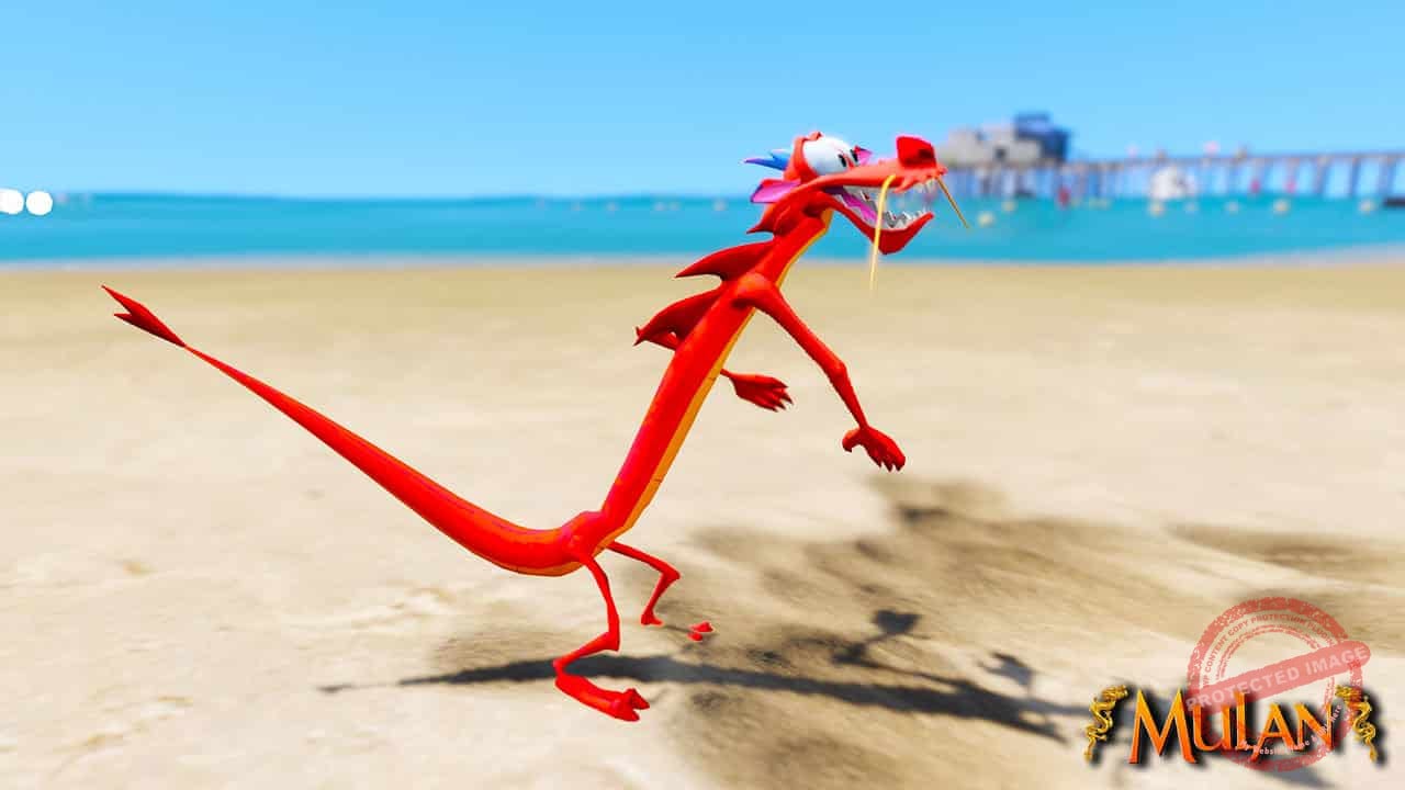 GTA 5 Mods Mushu in Mulan