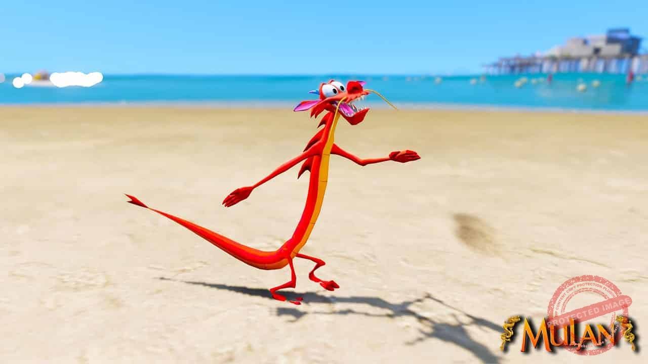 GTA 5 Mods Mushu in Mulan