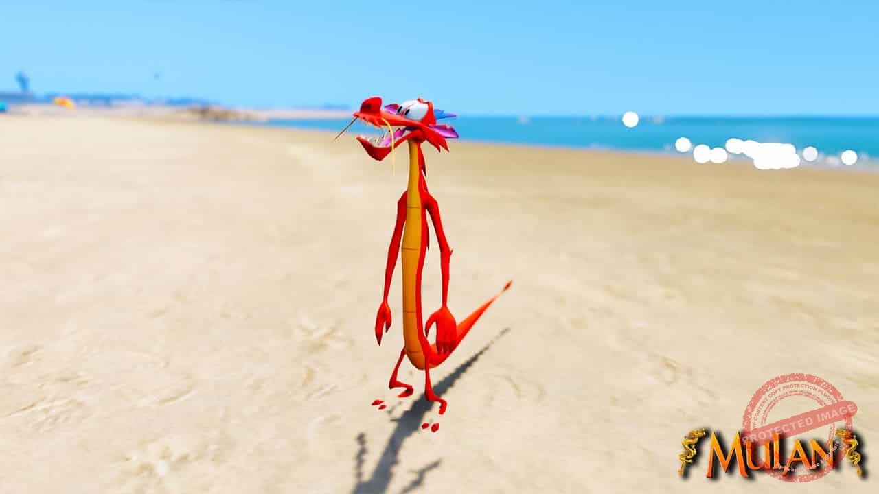 GTA 5 Mods Mushu in Mulan