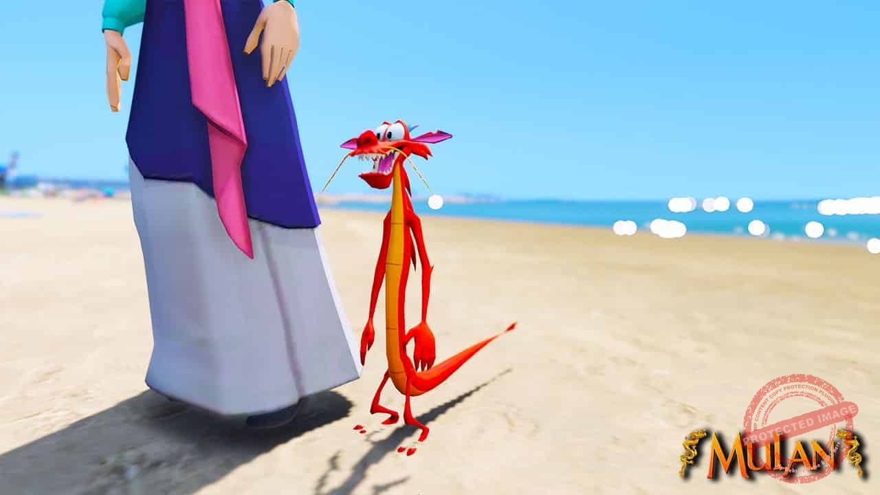 GTA 5 Mods Mushu in Mulan