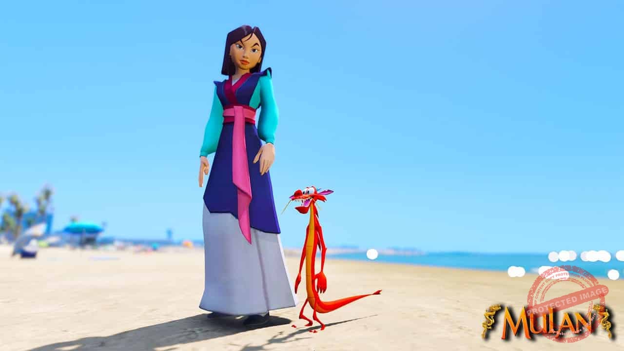 GTA 5 Mods Mushu in Mulan