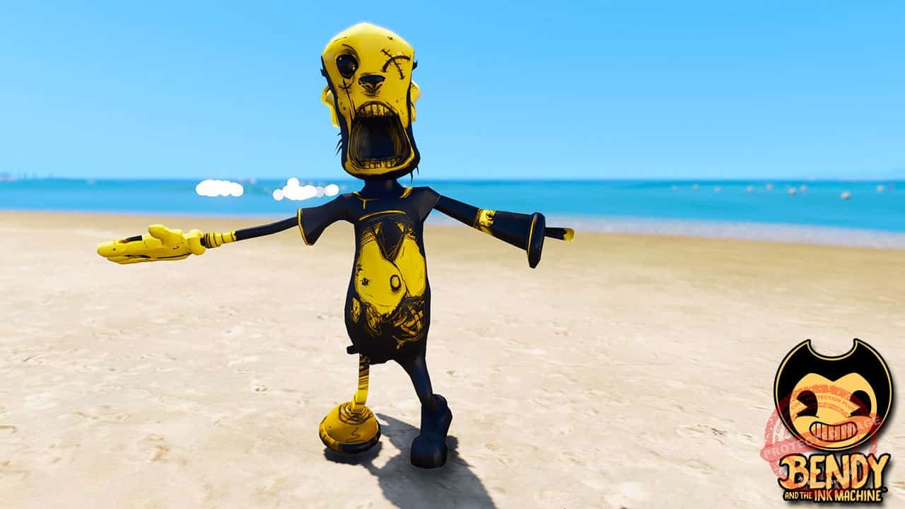 GTA 5 Mods Piper in Bendy and the Ink machine