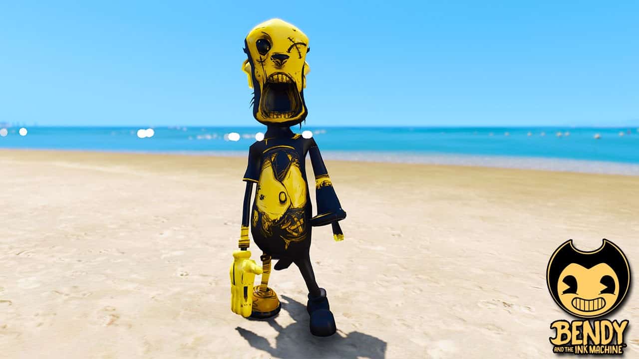 GTA 5 Mods Piper in Bendy and the Ink machine