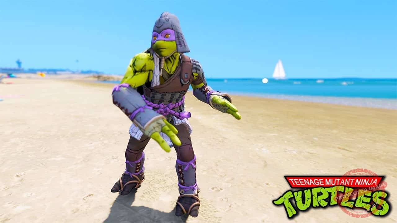 GTA 5 Mods TMNT Donatello Samurai