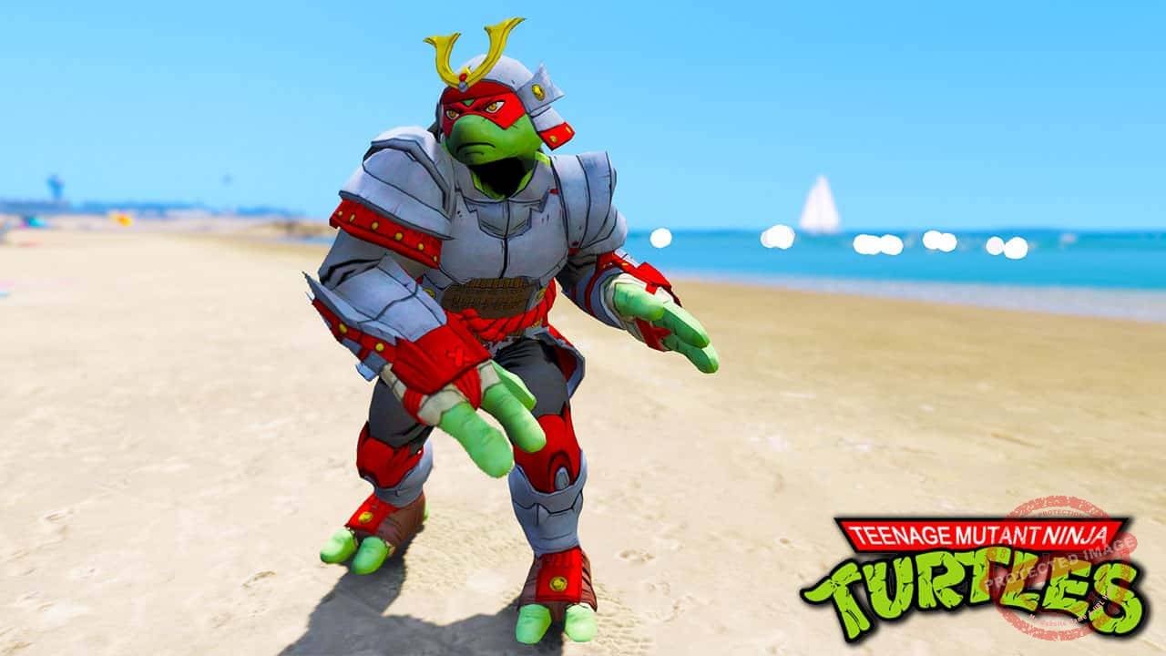 GTA 5 Mods TMNT Raphael Samurai