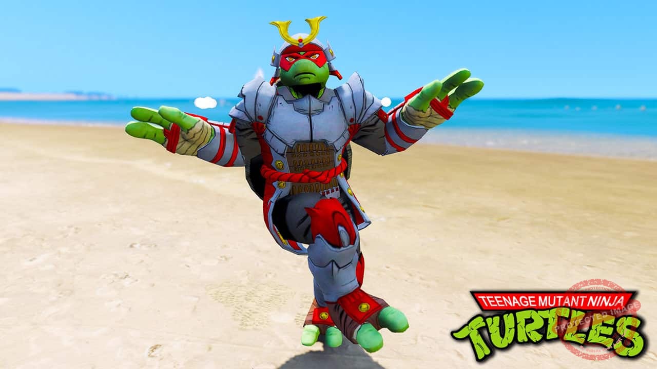 GTA 5 Mods TMNT Raphael Samurai