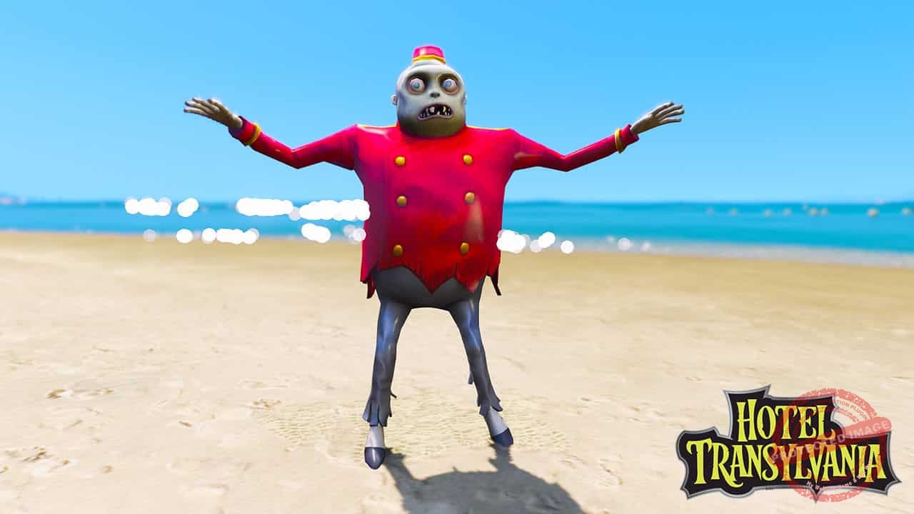 GTA 5 Mods Zombie 2 in Hotel Transylvania