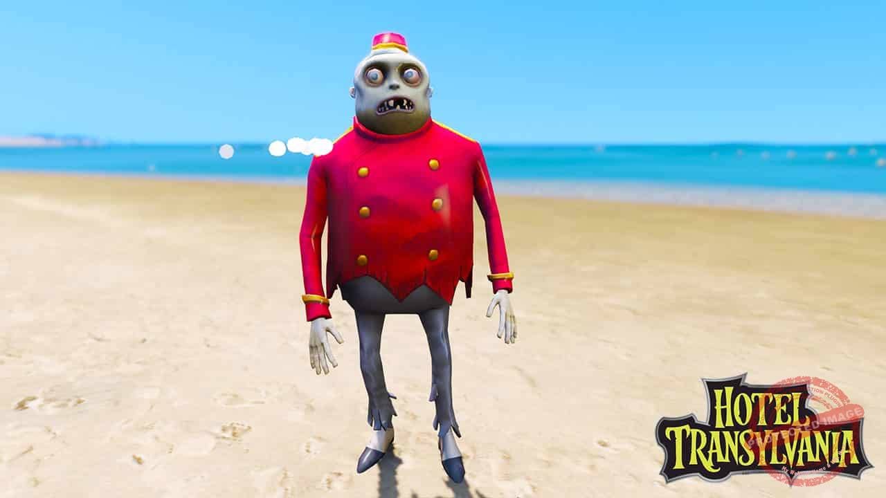 GTA 5 Mods Zombie 2 in Hotel Transylvania
