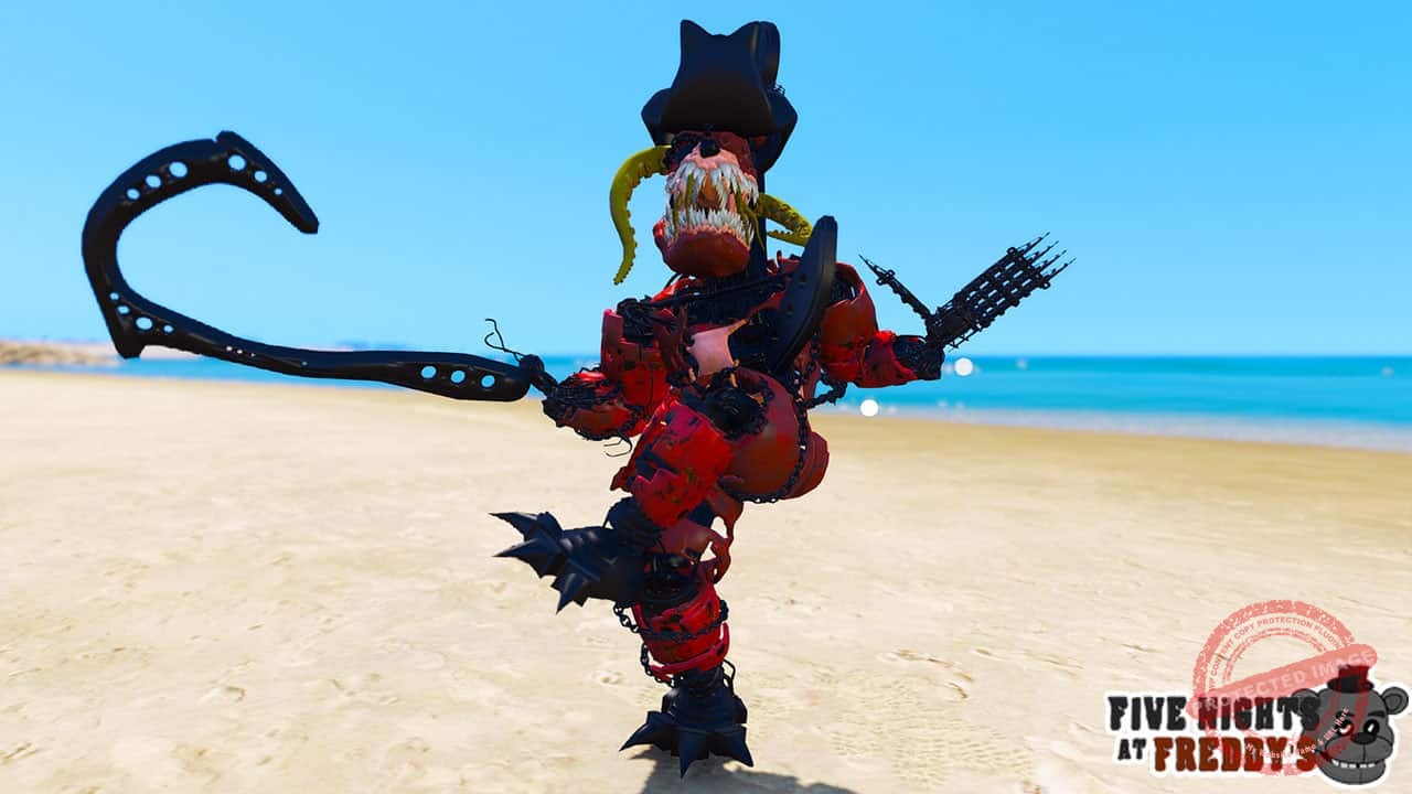 GTA 5 Mods FNAF Corrupted Foxy