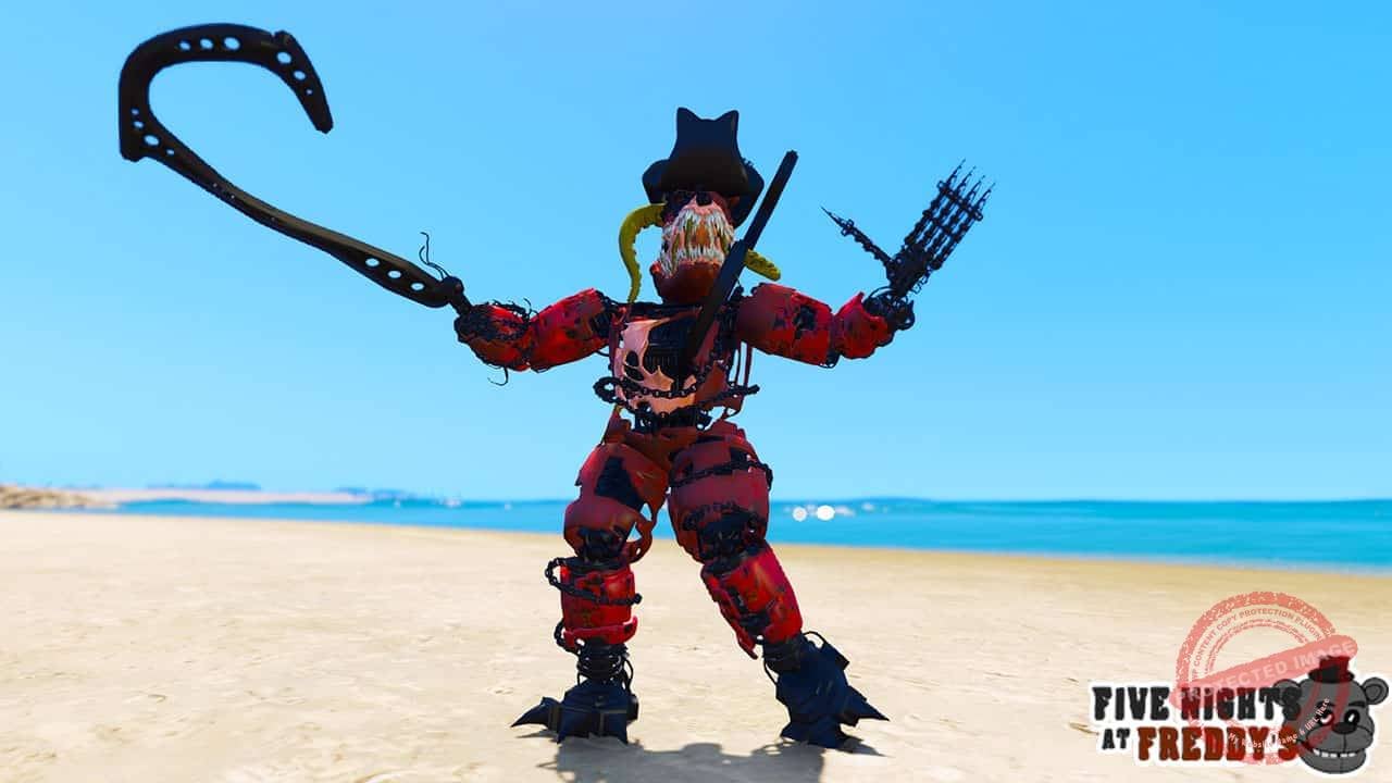 GTA 5 Mods FNAF Corrupted Foxy