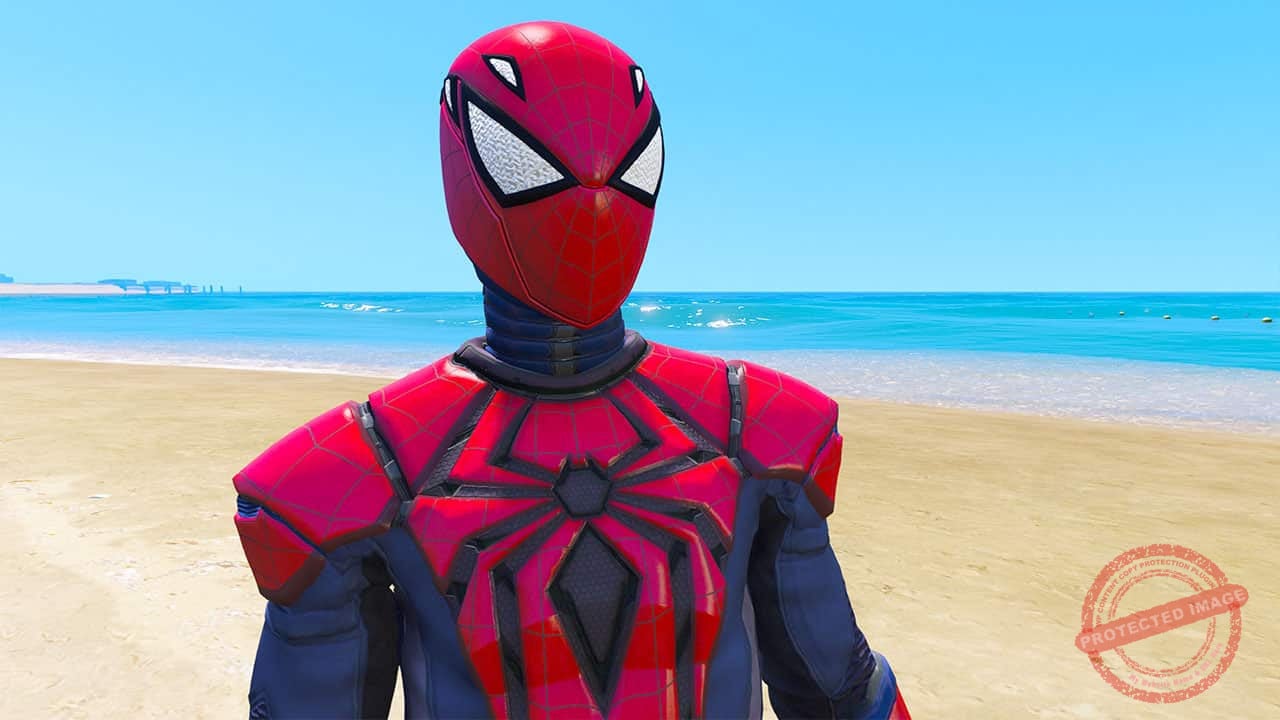 GTA 5 Mods Spiderman PS4 Aikman Suit