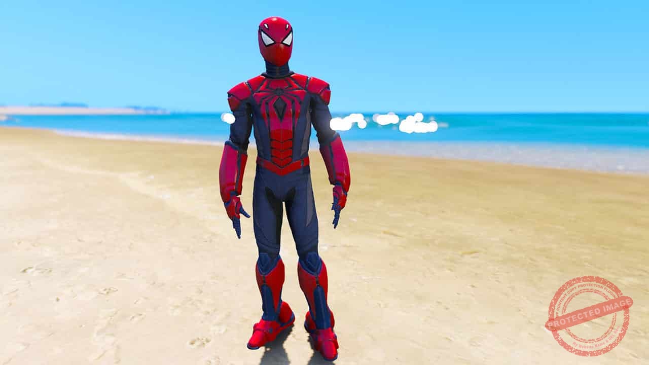 GTA 5 Mods Spiderman PS4 Aikman Suit
