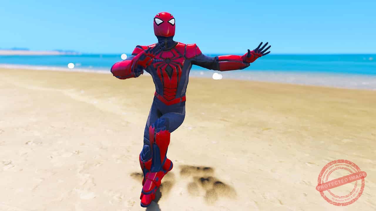 GTA 5 Mods Spiderman PS4 Aikman Suit