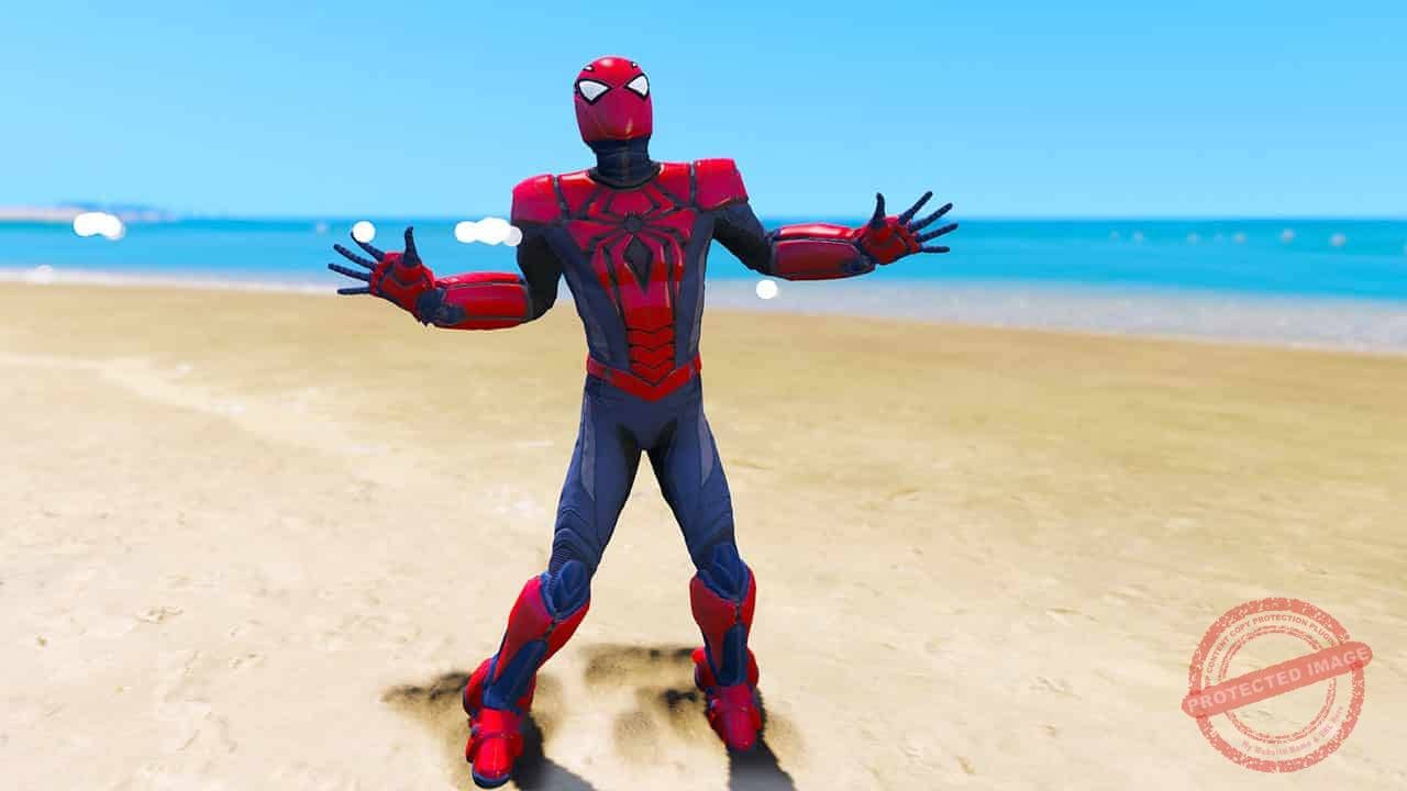 GTA 5 Mods Spiderman PS4 Aikman Suit