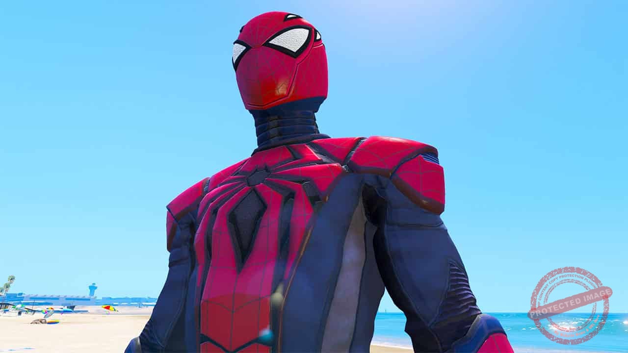GTA 5 Mods Spiderman PS4 Aikman Suit
