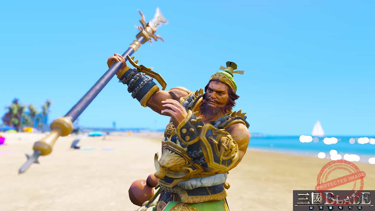 GTA 5 Mods Zhang Fei in Three Kingdoms Blade