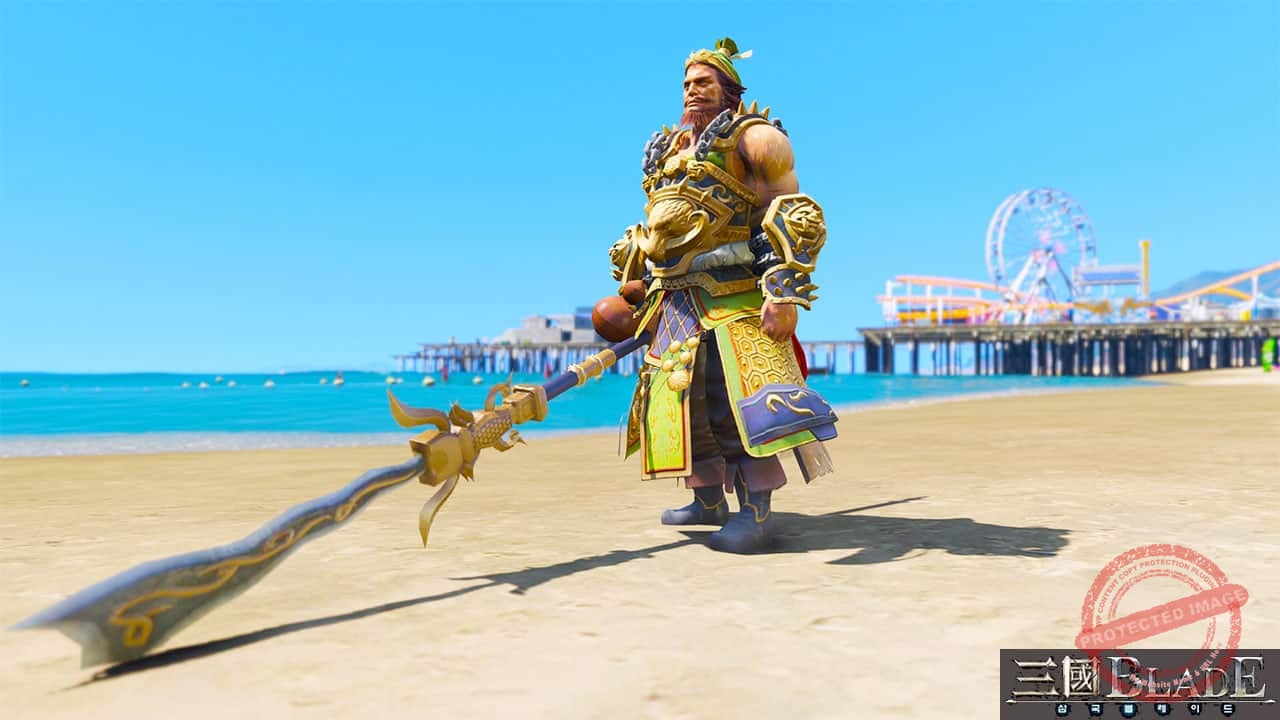 GTA 5 Mods Zhang Fei in Three Kingdoms Blade