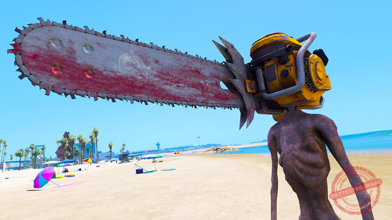 GTA 5 Mods Chainsaw Siren Head