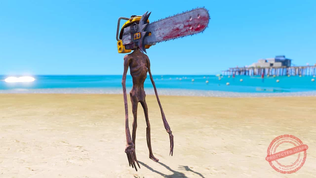 GTA 5 Mods Chainsaw Siren Head