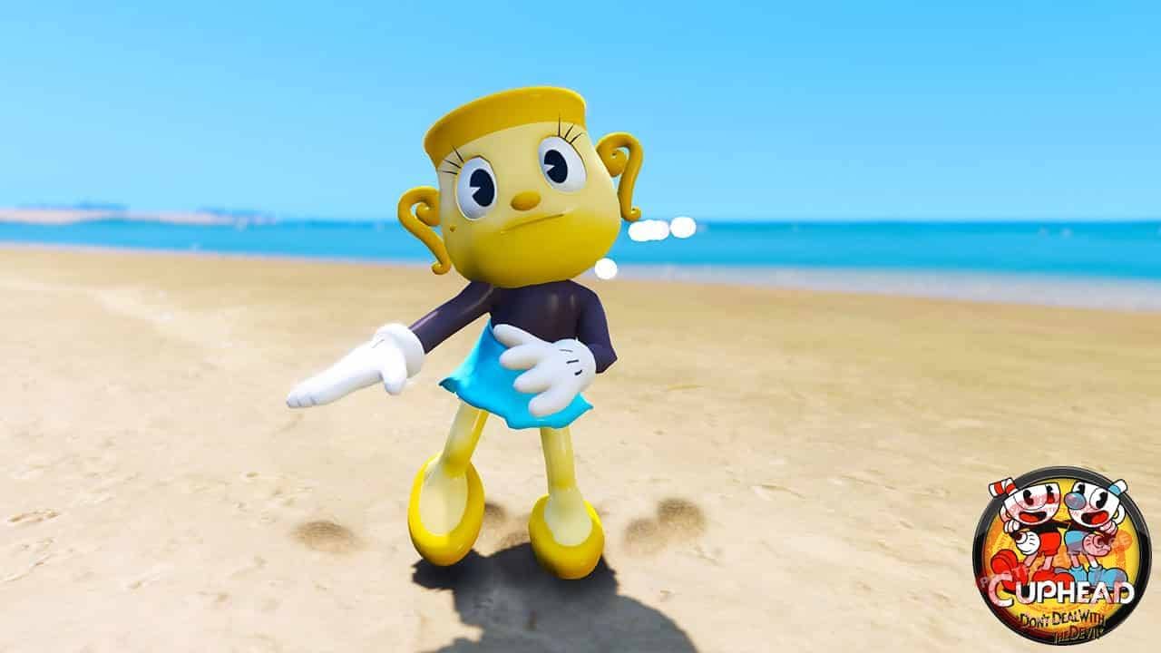 GTA 5 Mods Ms Chalice in Cuphead