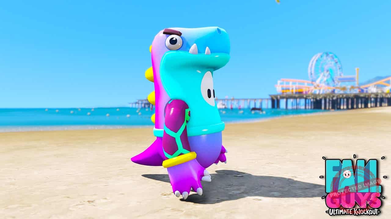 GTA 5 Mods Fall Guys Dinosaur