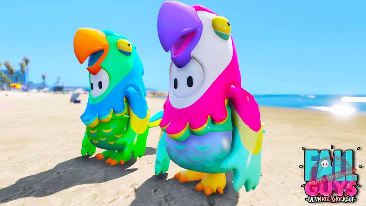 GTA 5 Mods Fall Guys Parrot