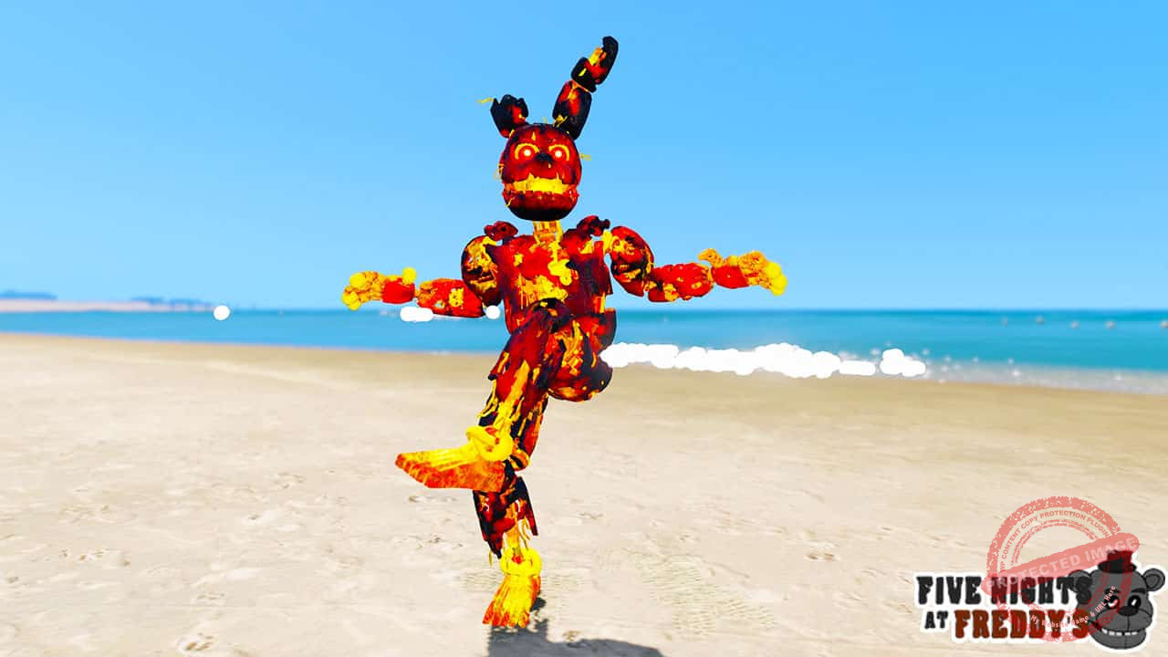 GTA 5 Mods FNAF Flaming Spring Trap