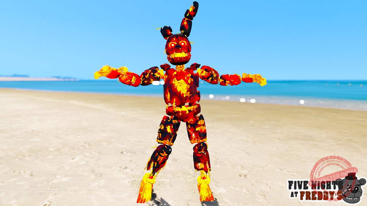 GTA 5 Mods FNAF Flaming Spring Trap