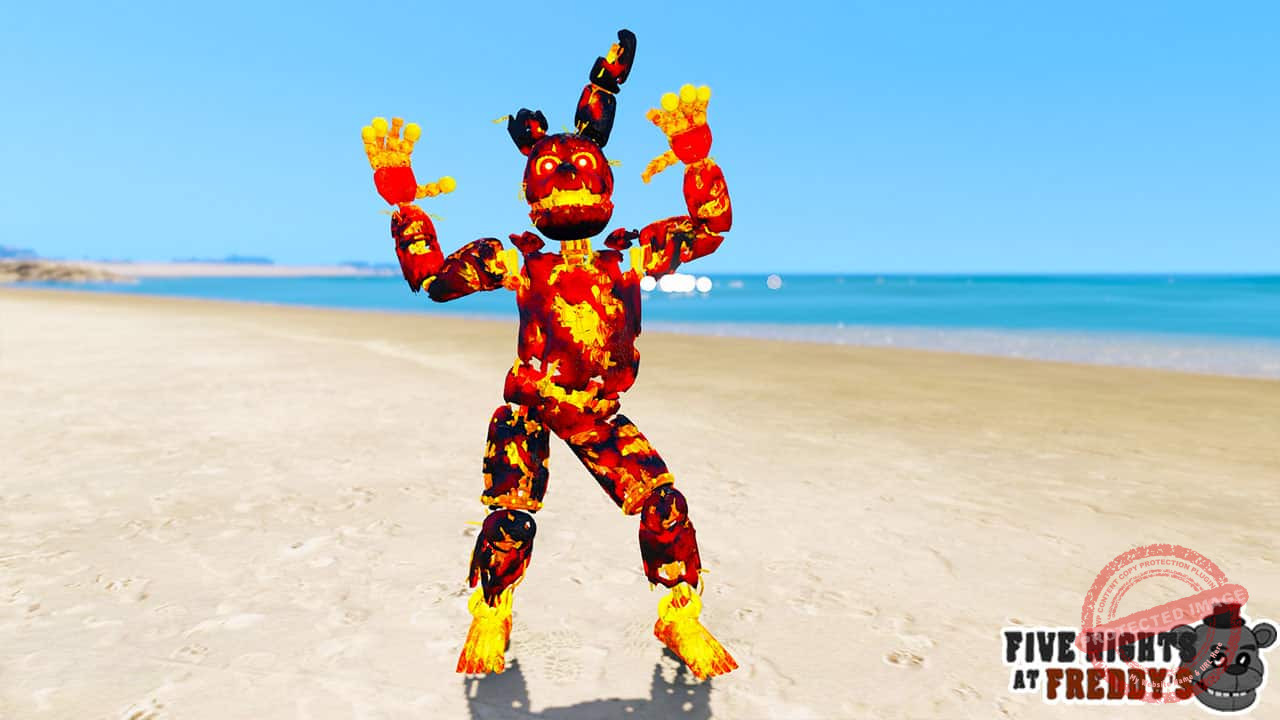 GTA 5 Mods FNAF Flaming Spring Trap